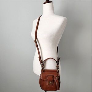 Coach Mini Willis - Brown Leather With Removable Adjustable Crossbody Strap
